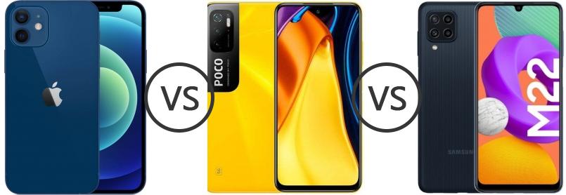 samsung m22 vs poco m3 pro