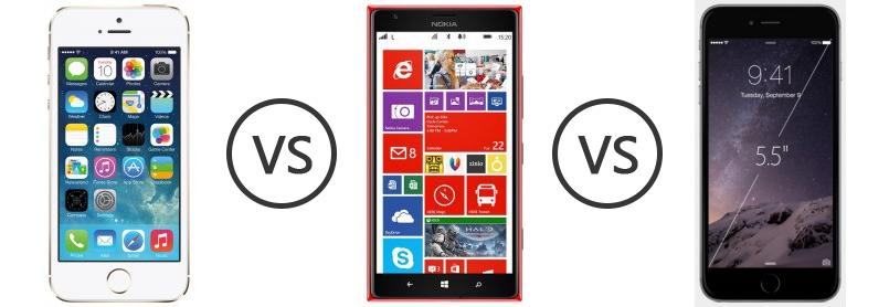 nokia lumia 1520 vs iphone