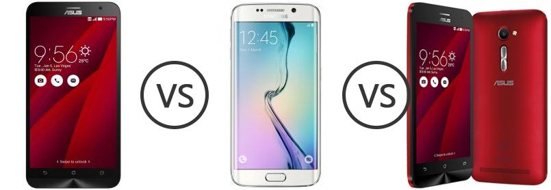 Asus Zenfone 2 Ze551ml Vs Samsung Galaxy S6 Edge Vs Asus Zenfone 2 Ze550ml Phone Comparison