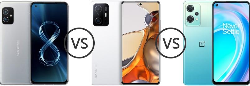 zenfone 8 vs xiaomi 11t pro