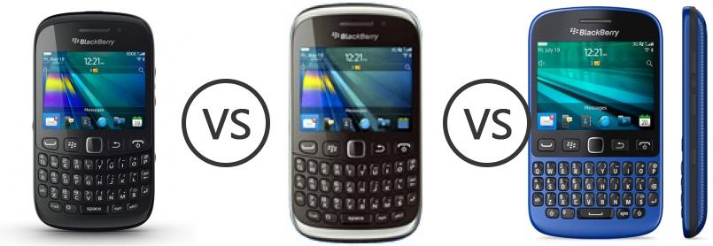 Blackberry Curve 9220 Vs Blackberry Curve 9320 Vs Blackberry 9720 Phone Comparison