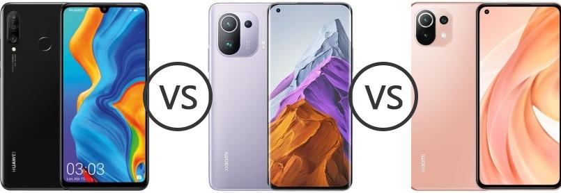 xiaomi mi 11 vs huawei p30 lite