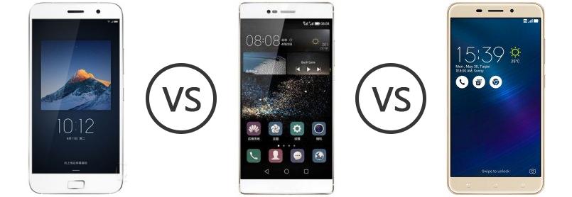 Lenovo Zuk Z1 Vs Huawei P9 Plus Vs Asus Zenfone 3 Laser Zc551kl Phone Comparison