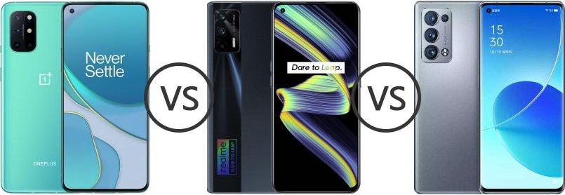 oppo reno 6 pro vs oneplus 8t