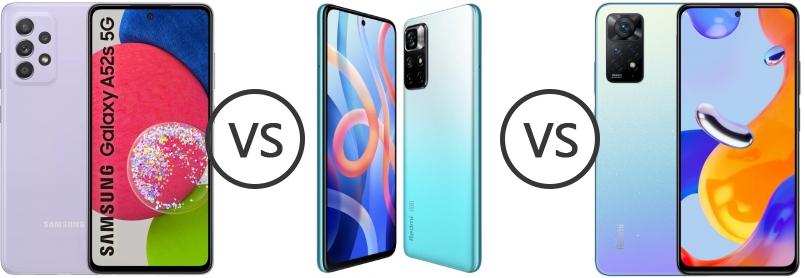 samsung a52s 5g vs xiaomi redmi note 11