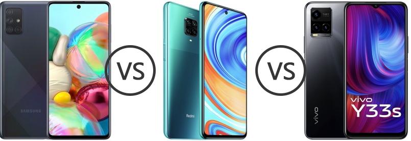 vivo y33s vs redmi note 9 pro