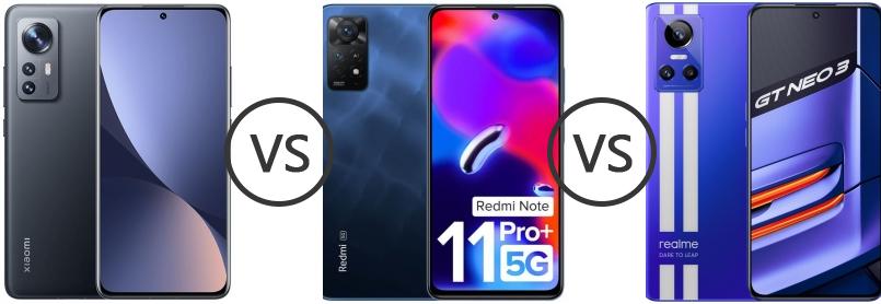 xiaomi 12x vs realme gt neo 3