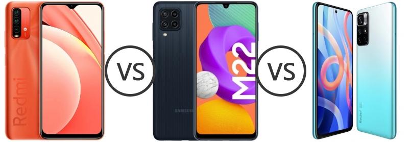 redmi note 10 vs samsung m22