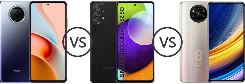 samsung a52 5g vs redmi note 9 pro