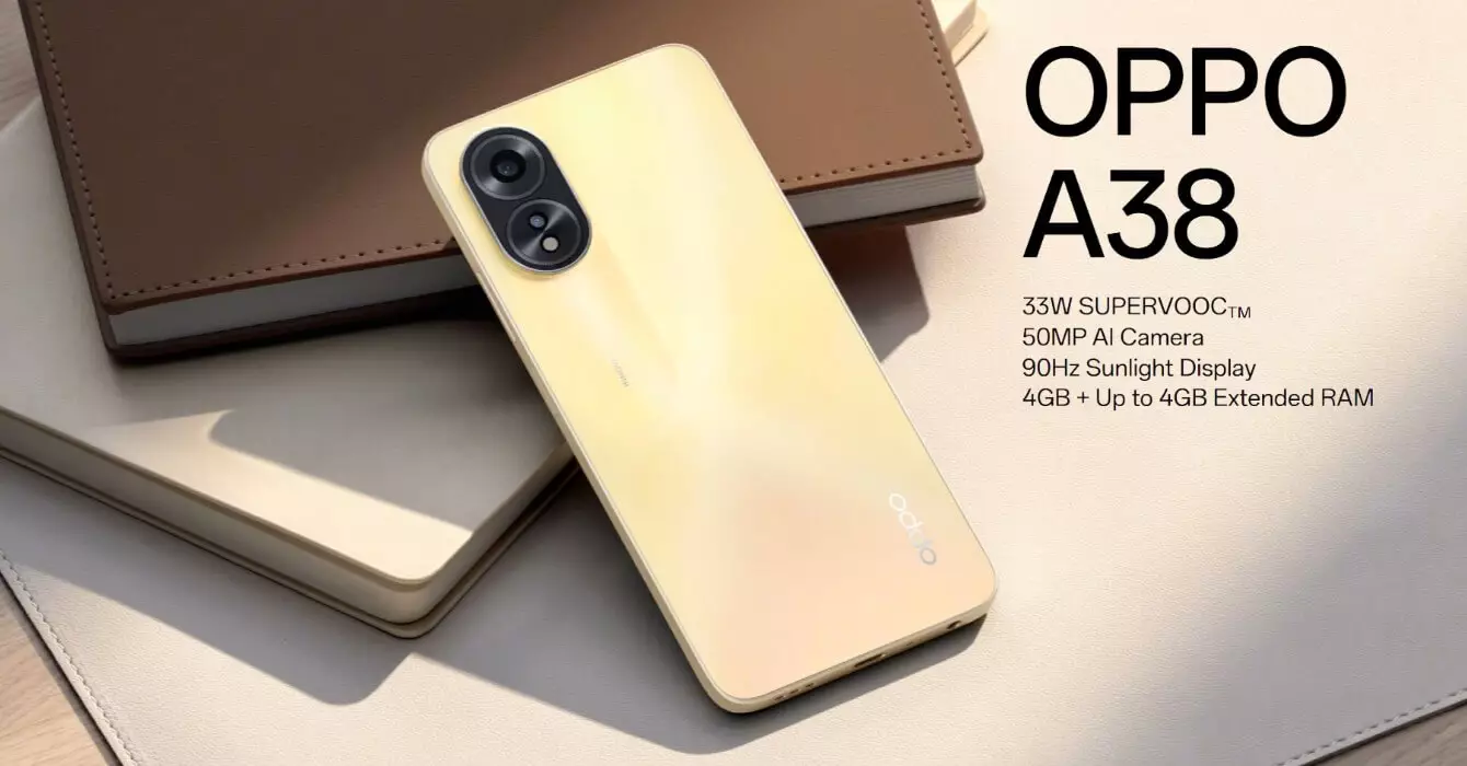 Oppo A38 Launched With 6 56 Inch 90hz Display 50mp Camera 33w Fast