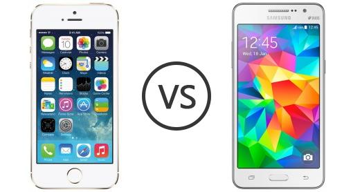 iphone 5s vs galaxy grand prime