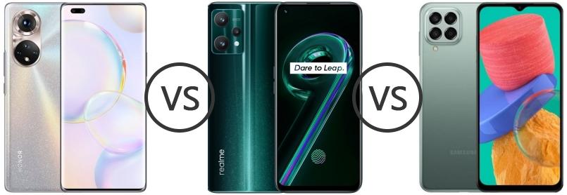 compare samsung m33 and realme 9 pro