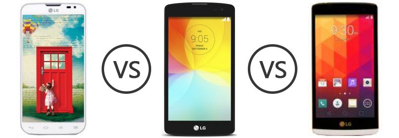 LG L70 vs LG L Fino vs LG Leon - Phone Comparison