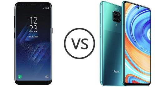 samsung s8 vs redmi note 9