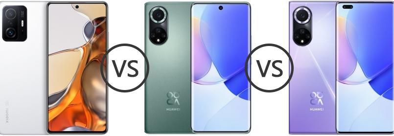 huawei nova 9 vs xiaomi 11t pro