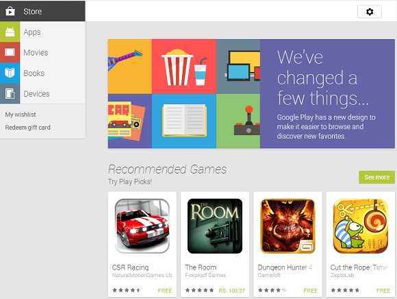 Google Play Store for the Web redesigned to match Android app | PhoneBunch