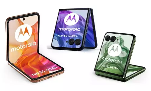 Motorola Razr 50 Ultra launched in India at Rs.99,999 with 6.9-inch foldable and 4-inch outer 165Hz LTPO OLED displays, Snapdragon 8s Gen 3 SoC