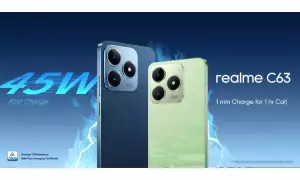 Realme C63 launched in India at Rs.8,999 with 6.74-inch 90Hz display, Unisoc T612 SoC, 45W Fast Charger